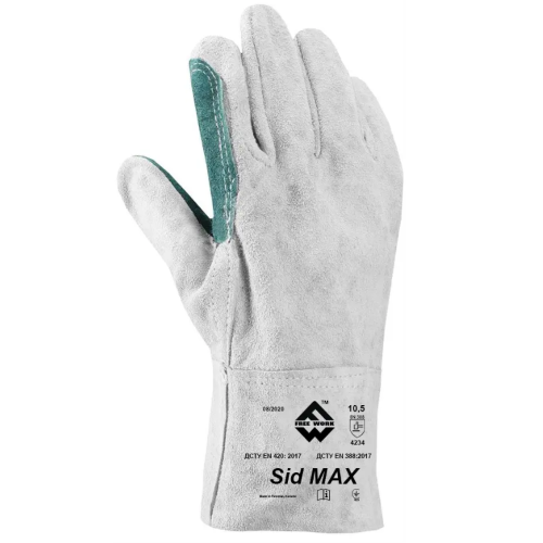 Рукавички шкіряні FREE WORK Sid Max — EN 388 4234