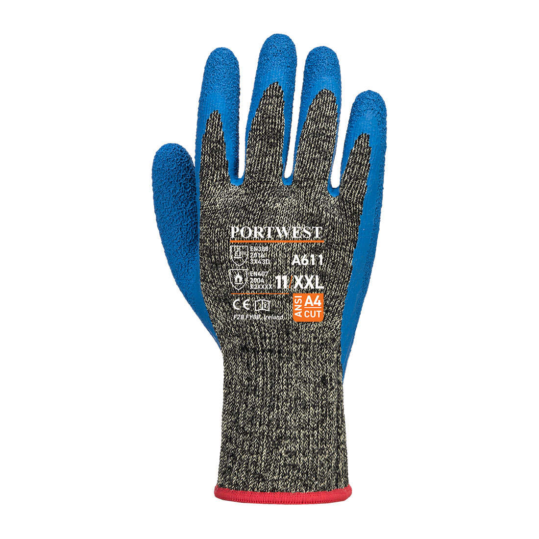 Рукавичка Portwest A611 Aramid HR — арамід + латекс Рукавичка Portwest A611 Aramid HR — арамід + латекс