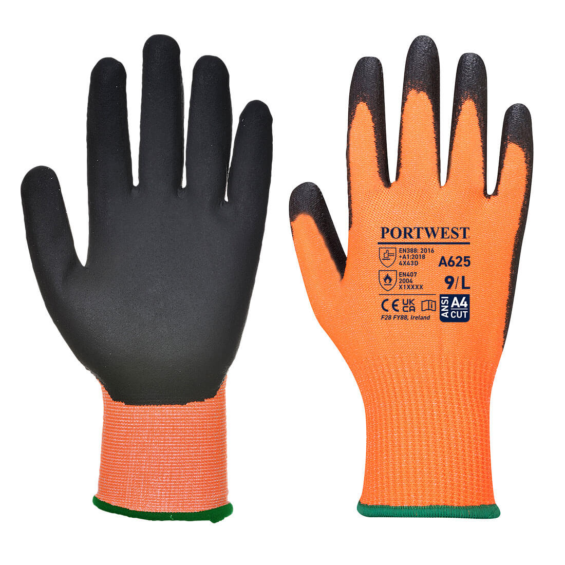 Рукавички Portwest A625 Vis-Tex Cut Resistant із ПУ покриттям Рукавички Portwest A625 Vis-Tex Cut Resistant із ПУ покриттям