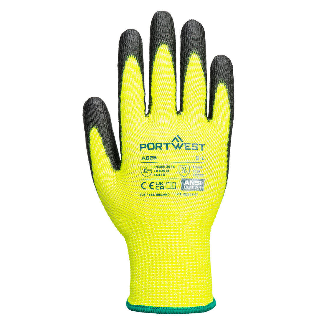 Рукавички Portwest A625 Vis-Tex Cut Resistant із ПУ покриттям Рукавички Portwest A625 Vis-Tex Cut Resistant із ПУ покриттям