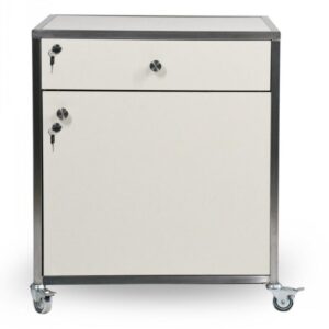 Тумба медична мобільна C.box CMM-1DD-2-NATA ALU