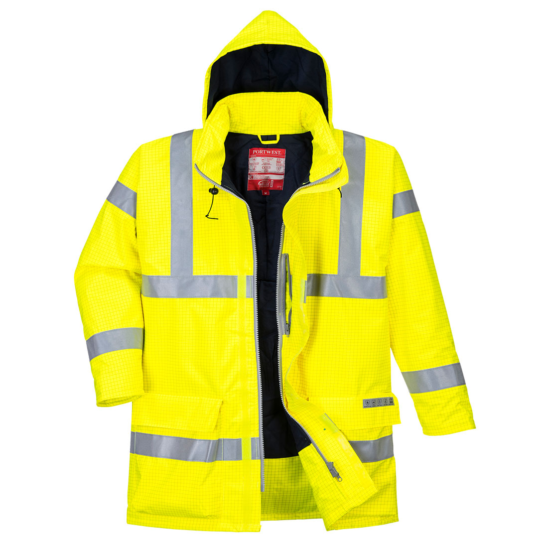 Куртка Bizflame Rain Portwest — вогнестійка антистатична HI-VIS Куртка Bizflame Rain Portwest — вогнестійка антистатична HI-VIS